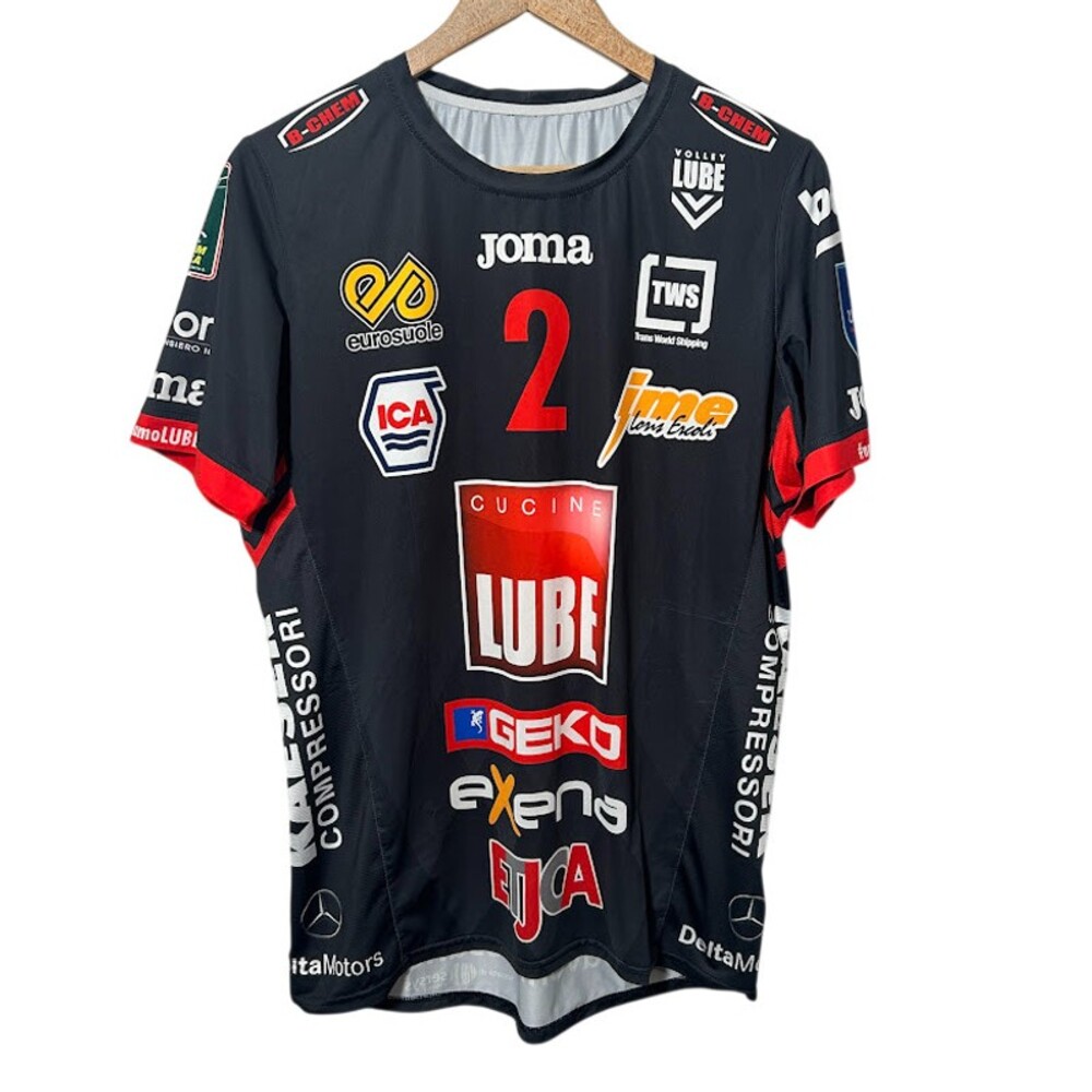 Joma Lube Volley Italy Jersey Cucine Lube Civitanova Volleyball Shirt Men’s L